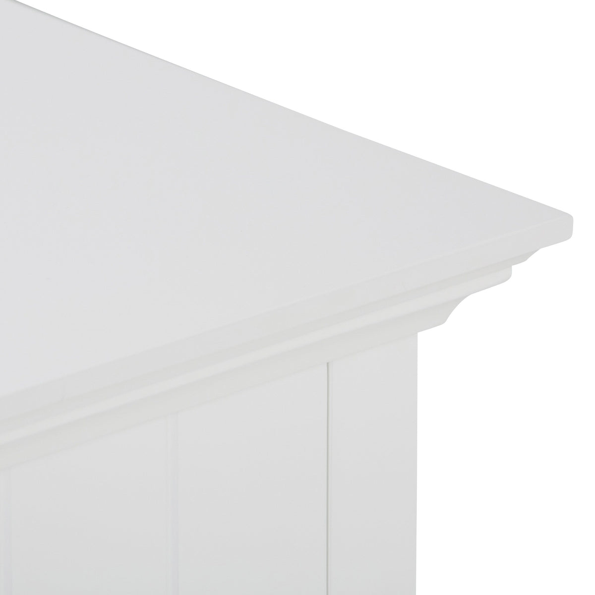 Simpli Home Acadian 18.1-in x 32.1-in x 15.75-in White Freestanding Soft Close Linen Cabinet