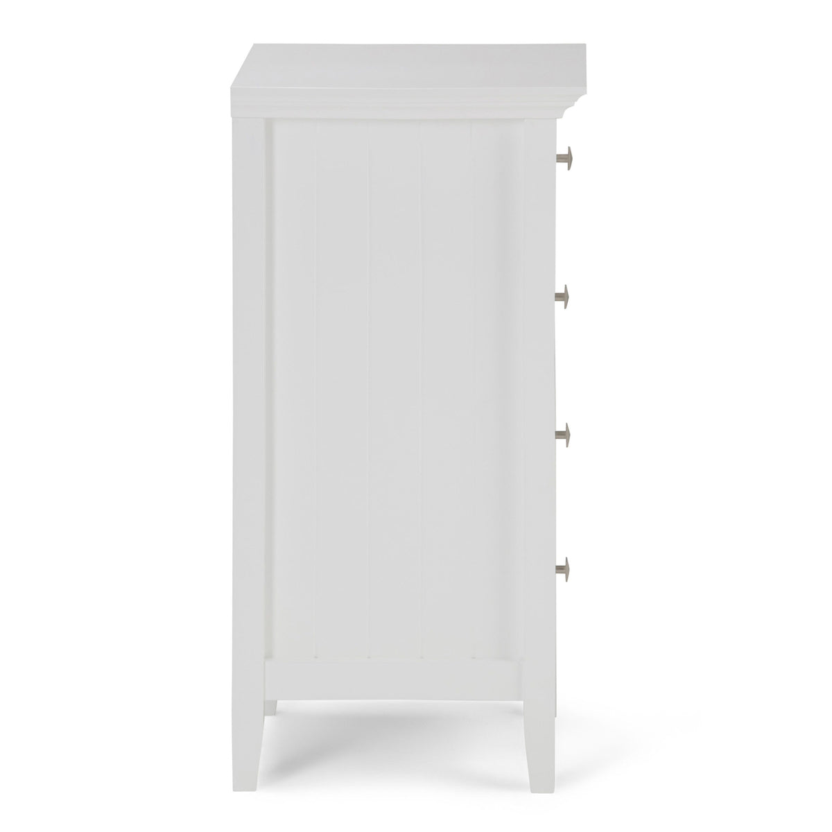 Simpli Home Acadian 18.1-in x 32.1-in x 15.75-in White Freestanding Soft Close Linen Cabinet
