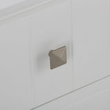 Simpli Home Acadian 18.1-in x 32.1-in x 15.75-in White Freestanding Soft Close Linen Cabinet