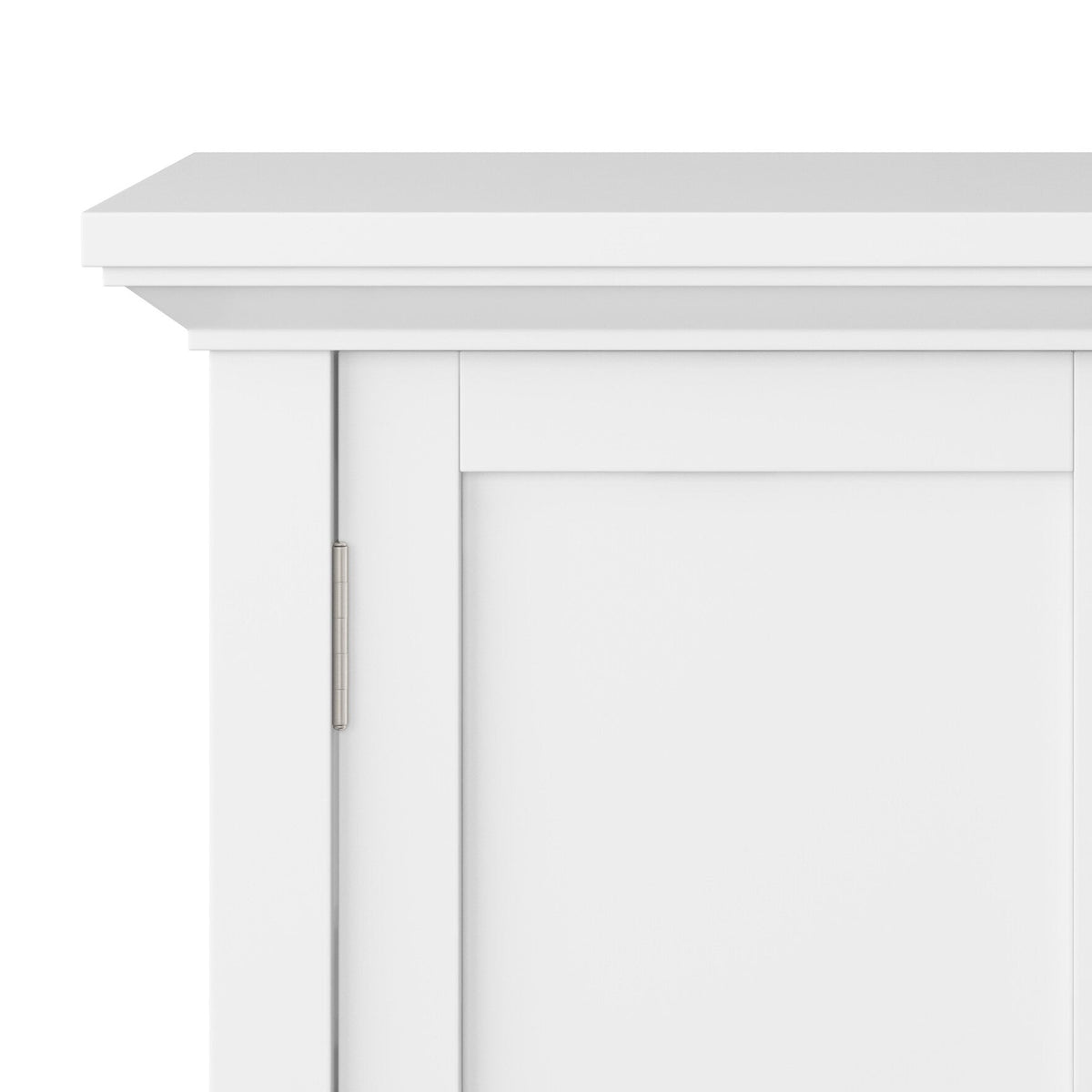 Simpli Home Redmond White Transitional Wood Media Cabinet