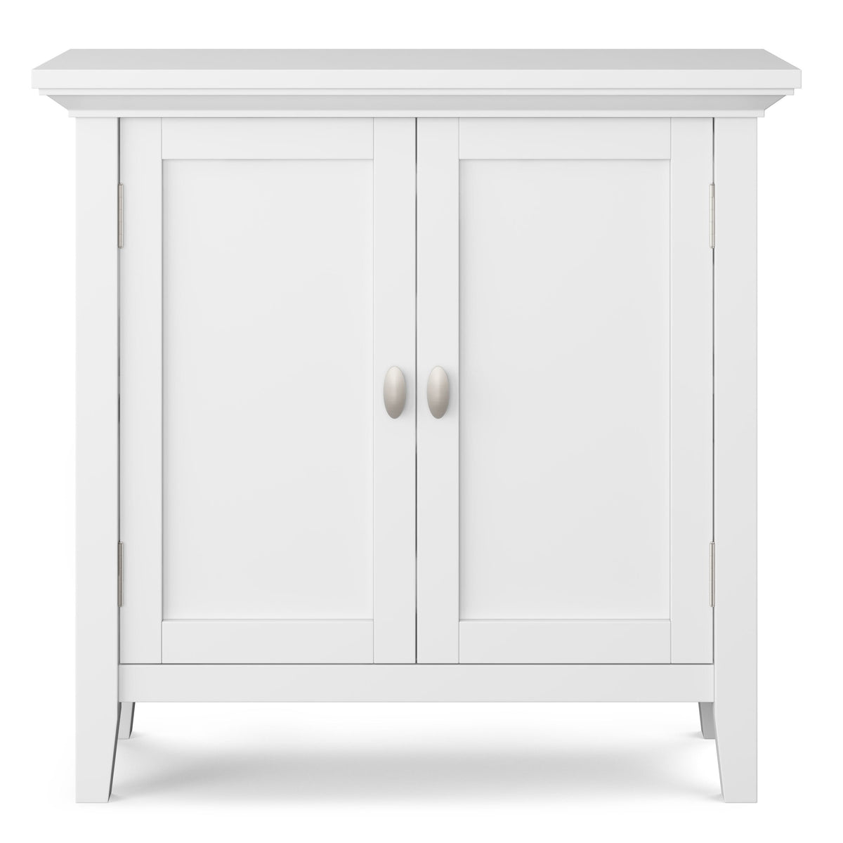 Simpli Home Redmond White Transitional Wood Media Cabinet