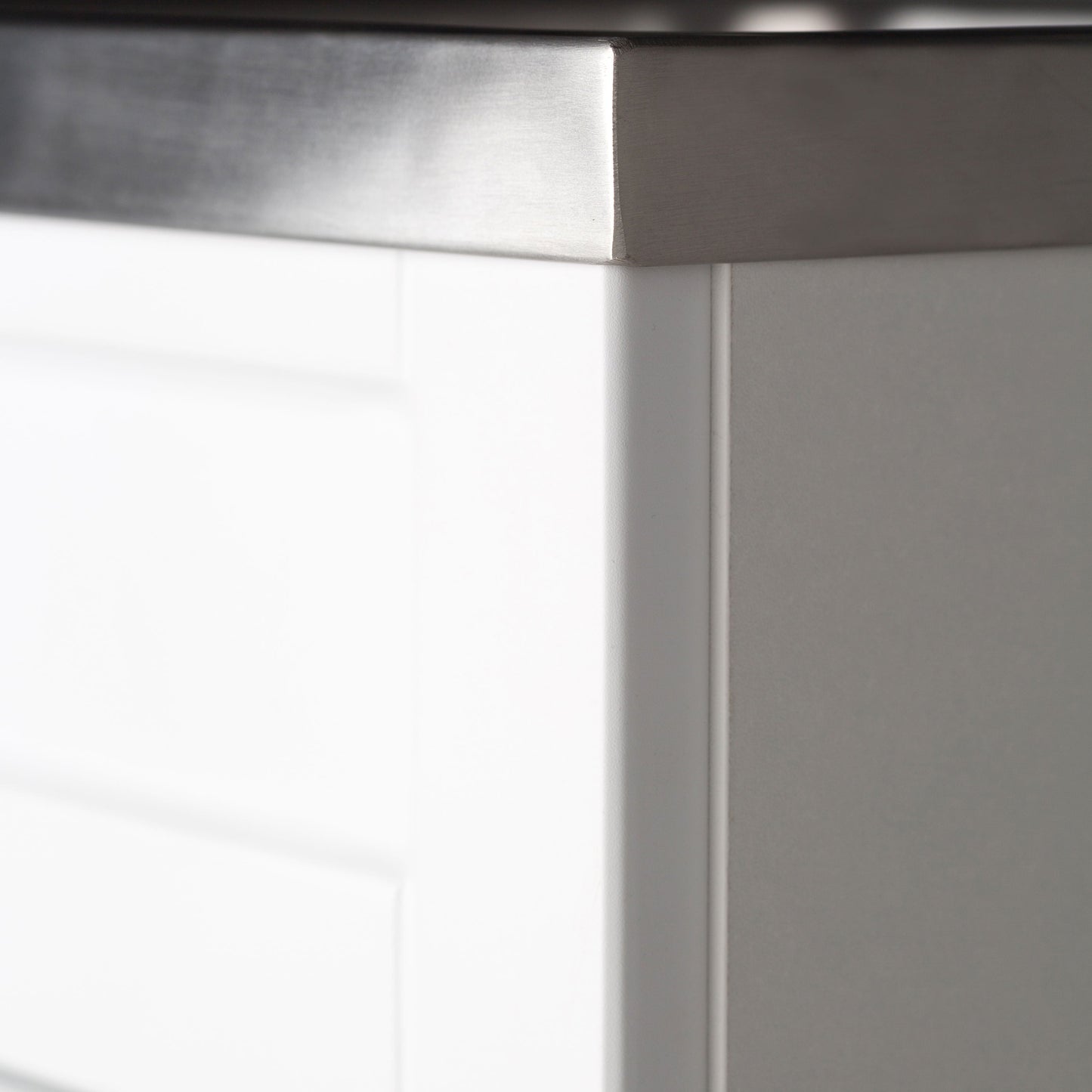 Simpli Home Hennessy 23.6-in Pure White Freestanding Laundry Sink with Cabinet