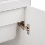 Simpli Home Kyle 24-Inch Pure White Freestanding Laundry Sink with Cabinet