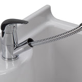 Simpli Home Kyle 24-Inch Pure White Freestanding Laundry Sink with Cabinet