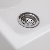 Simpli Home Kyle 24-Inch Pure White Freestanding Laundry Sink with Cabinet