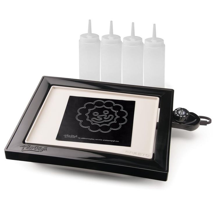 112.5 sq. in. Black Non-Stick PanGogh Electric Griddle Pancake Art Kit