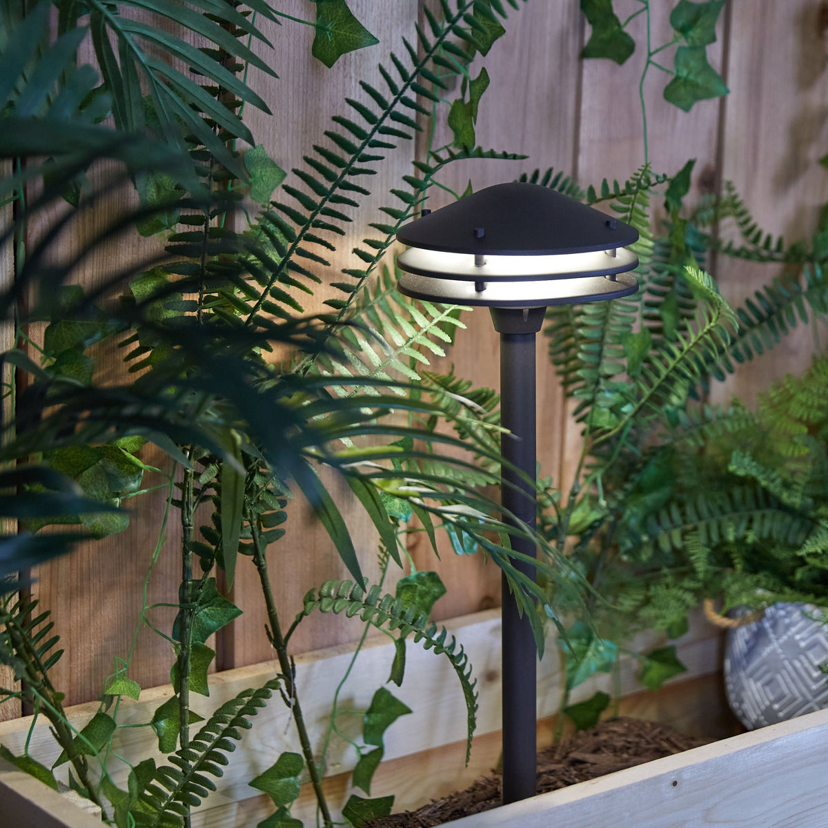 Portfolio 3-Watt Bronze Low-Voltage Integrated LED Path Light, 70 Lumens, 3000K