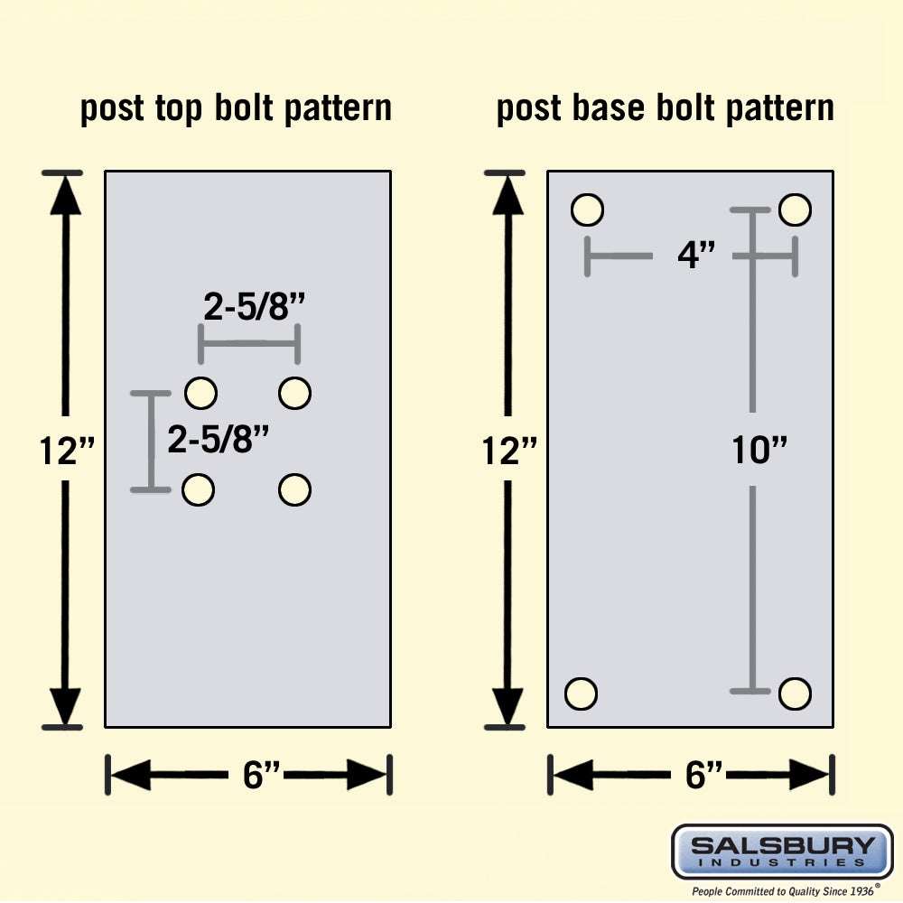 Bolt Mounted Mail House Post in Black