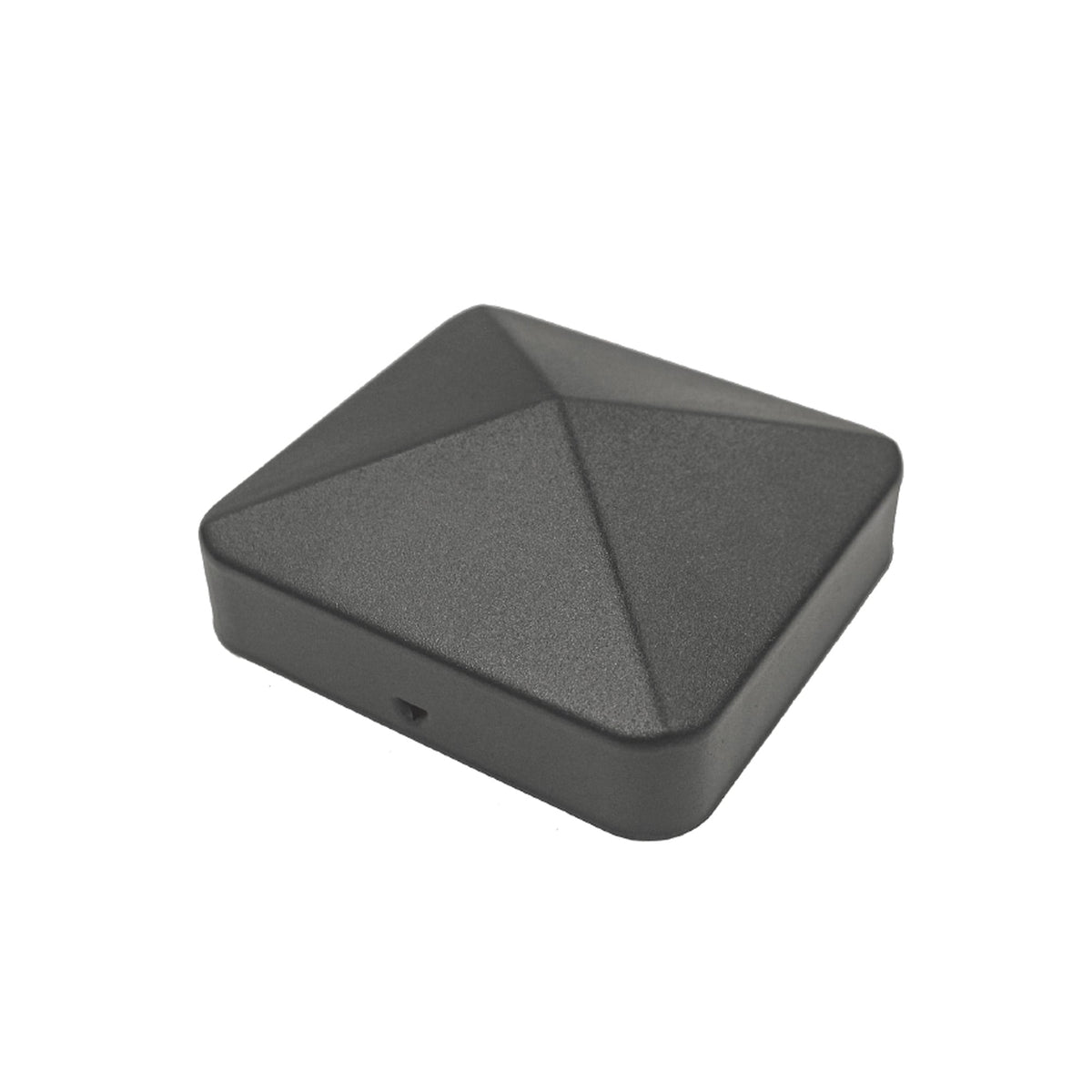 Nuvo Iron 4-in x 4-in Black Painted Galvanized Steel Deck Post Cap