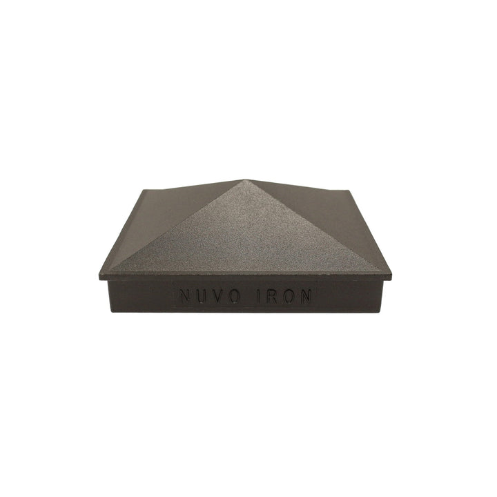 Nuvo Iron 4-in x 4-in Black Aluminum Deck Post Cap