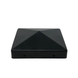 Nuvo Iron 4-in x 4-in Black Painted Galvanized Steel Deck Post Cap