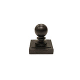 Nuvo Iron 4-in x 4-in Black Aluminum Deck Post Cap