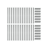 Nuvo Iron 3/4-in x 26-in Black Powder Coated Galvanized Steel Round Deck Baluster