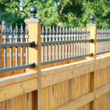 Nuvo Iron 4-in x 4-in Black Aluminum Deck Post Cap