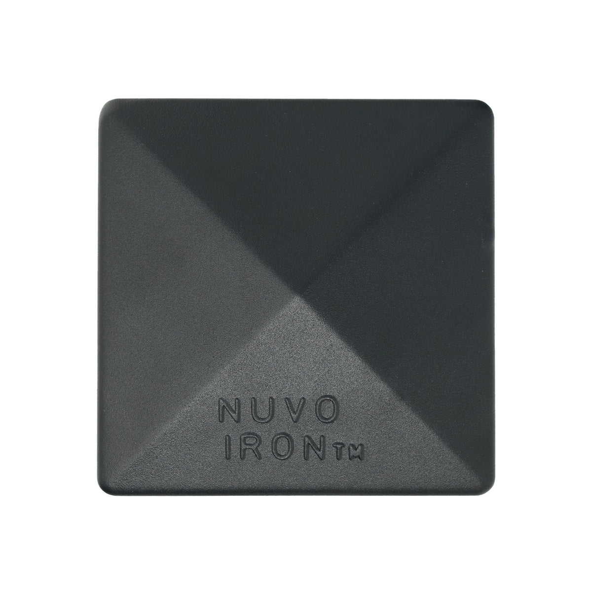 Nuvo Iron 5-in x 5-in Black Painted Galvanized Steel Deck Post Cap
