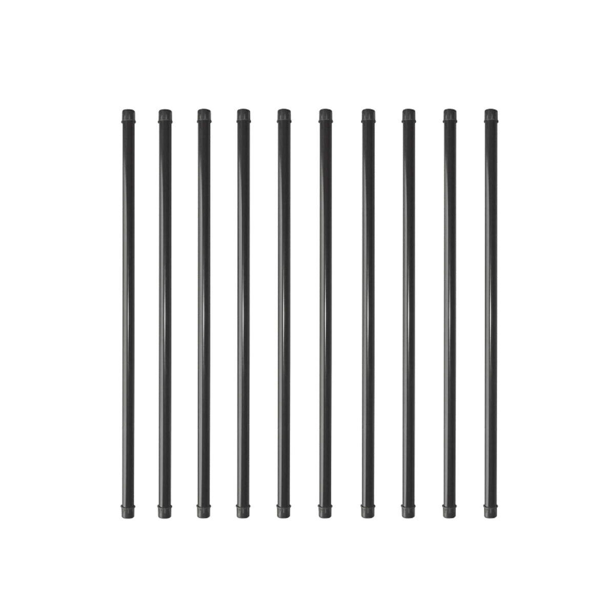 Nuvo Iron 3/4-in x 26-in Black Powder Coated Galvanized Steel Round Deck Baluster