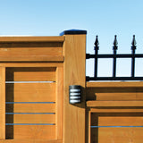 Nuvo Iron 5-in x 5-in Black Painted Galvanized Steel Deck Post Cap