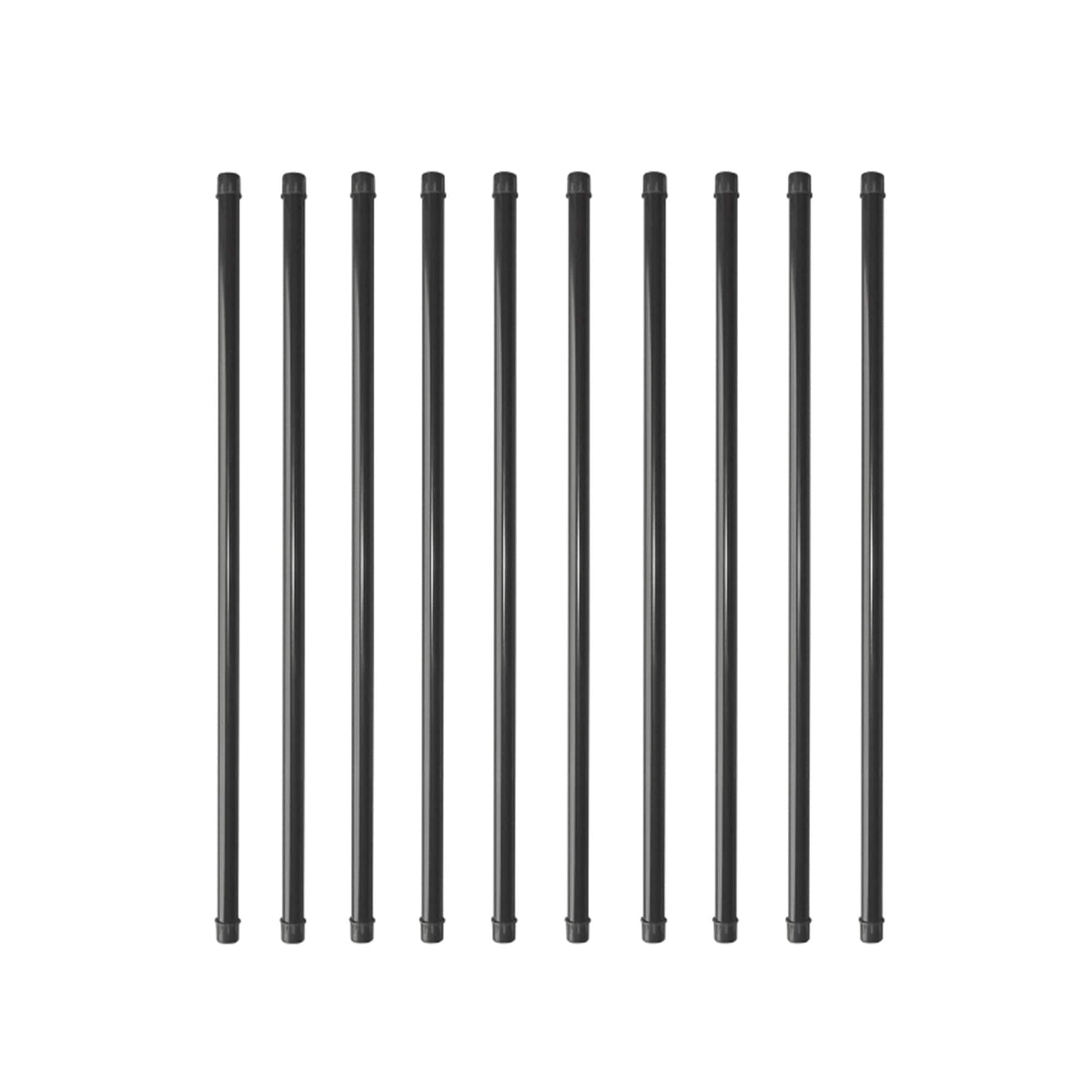 Nuvo Iron 3/4-in x 32-in Black Powder Coated Galvanized Steel Round Deck Baluster