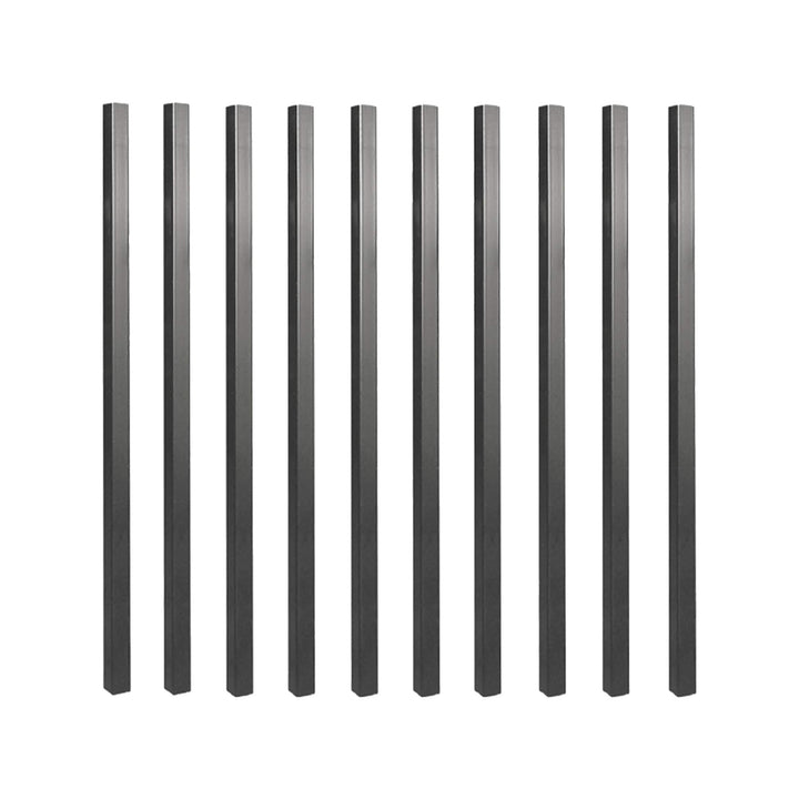 Nuvo Iron 3/4-in x 36-in Black Powder Coated Galvanized Steel Square Deck Baluster