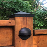 Nuvo Iron 6-in x 6-in Black Aluminum Deck Post Cap