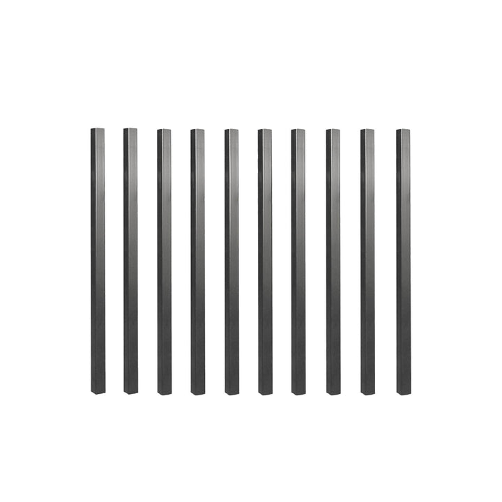 Nuvo Iron 3/4-in x 26-in Black Powder Coated Galvanized Steel Square Deck Baluster