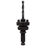 7/16 in. Quick Change Large Hole Saw Arbor No Wobble W/ W/ Pilot Drill Bit - Super Arbor
