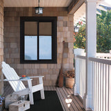 JELD-WEN FiniShield V-4500 35-1/2-in x 47-1/2-in x 3-in Jamb Right-Operable Vinyl Sliding Window, Black Exterior/White Interior, Full Screen Included