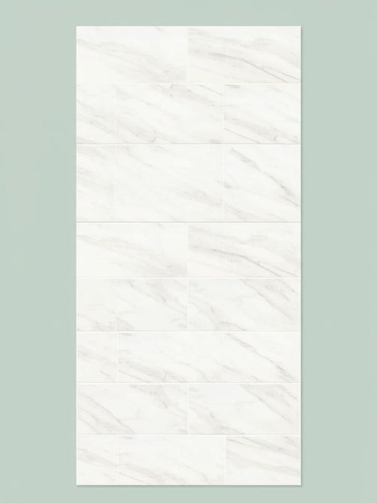 Home Decorators Collection Kolasus White Matte Porcelain Tile 12x24