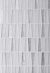 Apollo Tile Glacier White and Gray 12-in x 13-in Polished Glass Linear Floor and Wall Tile (5.38-sq. ft/ Carton)