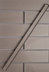 Apollo Tile (Sample) Cosmos Stone Gray 4-in x 4-in Glossy Marble Brick Mosaic Wall Tile