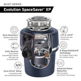 InSinkErator Evolution SpaceSaver XP 3/4-HP Continuous-Feed Garbage Disposal with SoundSeal Noise Insulation