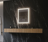 PARIS MIRROR Harmony Cabinet 24-in x 32-in Lighted LED Surface Mount 3000K Mirrored Soft Close Medicine Cabinet