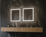 PARIS MIRROR Harmony Cabinet 48-in x 28-in Lighted LED Surface Mount 6000K Mirrored Soft Close Medicine Cabinet