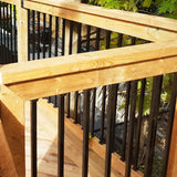 Nuvo Iron 8.75-in x 5-in Black Plastic Baluster Connector