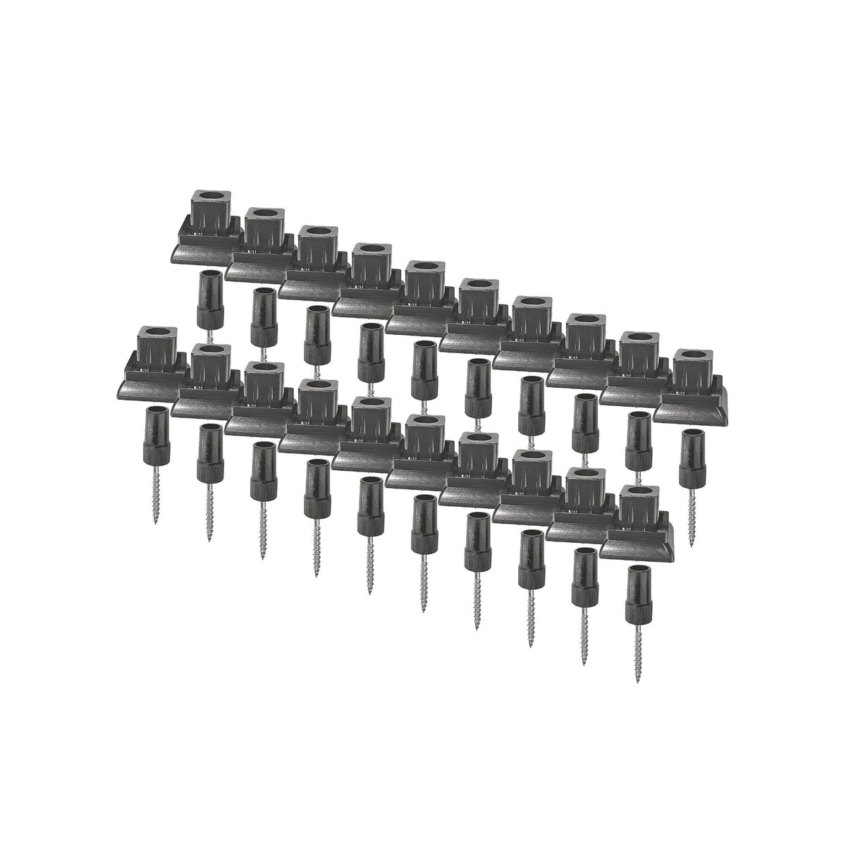 Nuvo Iron 8.75-in x 5-in Black Plastic Baluster Connector