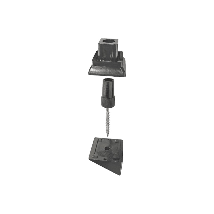 Nuvo Iron 9-in x 6.5-in Black Plastic Baluster Connector