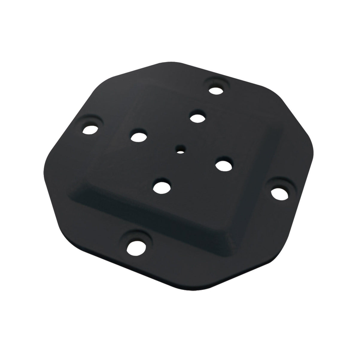 Nuvo Iron 5.25-in x 5.25-in Black Powder Coated Steel Post Connector