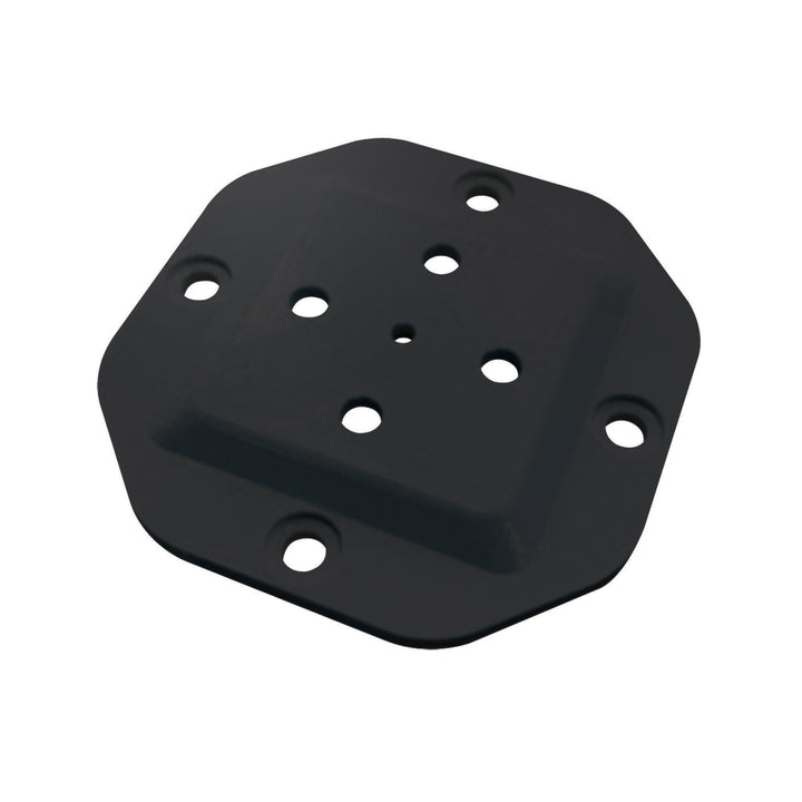 Nuvo Iron 5.25-in x 5.25-in Black Powder Coated Steel Post Connector