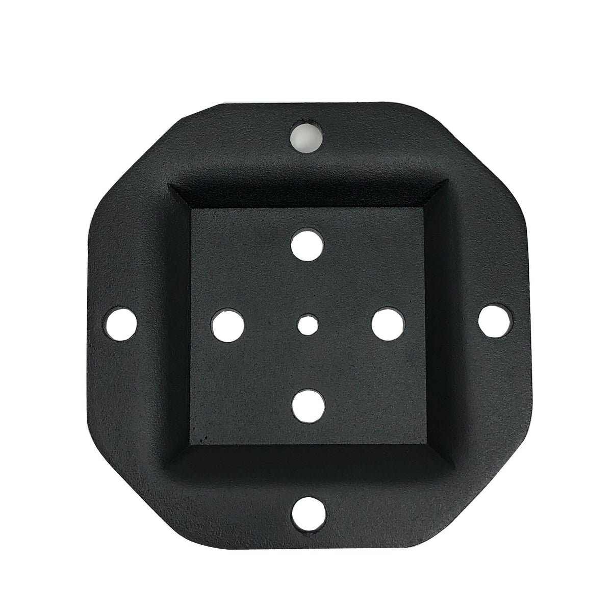 Nuvo Iron 5.25-in x 5.25-in Black Powder Coated Steel Post Connector