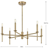 Progress Lighting Elara 6-Light Transitional Chandelier