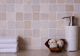 Apollo Tile (Sample) Sparta Beige 4-in x 4-in Multi-finish Marble Basketweave Mosaic Floor and Wall Tile