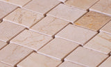 Apollo Tile (Sample) Sparta Beige 4-in x 4-in Multi-finish Marble Basketweave Mosaic Floor and Wall Tile