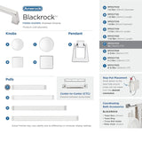 Amerock Blackrock (76mm) Center to Center Arch Handle Drawer Pull