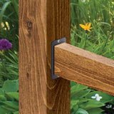 Nuvo Iron 2-in x 4.5-in Powder Coated Black Painted Galvanized Steel Rail Bracket