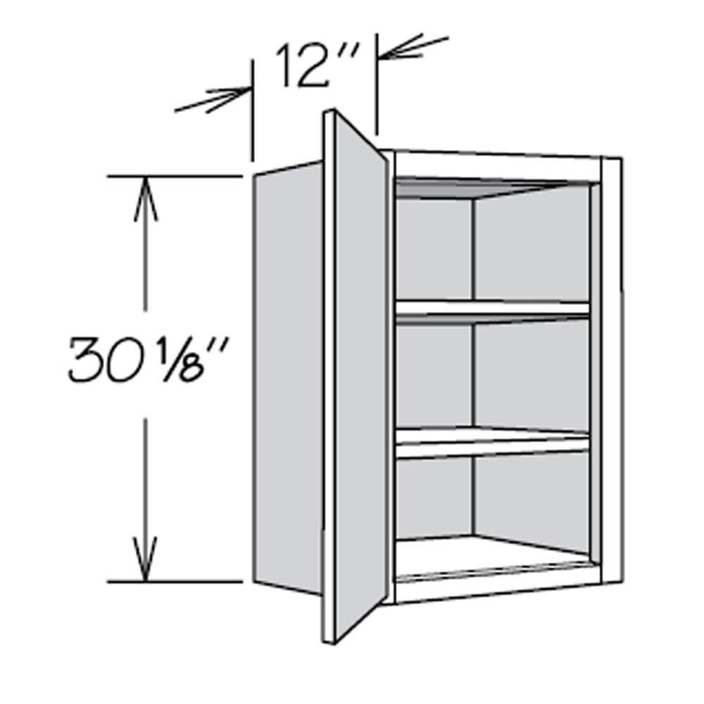 allen + roth Aveley 21-in W x 30.125-in H x 12-in D Linen Wall Fully Assembled Cabinet (Flat Panel Shaker Door Style)