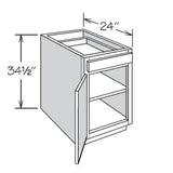 allen + roth Aveley 21-in W x 34.5-in H x 24-in D Linen 1-Drawer Base Fully Assembled Cabinet (Flat Panel Shaker Style)
