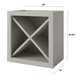 allen + roth Stonewall 18-in W x 18.125-in H x 12-in D Stone Open Cube Organizer Wall Fully Assembled Cabinet (Flat Panel Style)