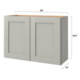 allen + roth Stonewall 36-in W x 24.5-in H x 12-in D Stone Wall Fully Assembled Cabinet (Flat Panel Shaker Door Style)