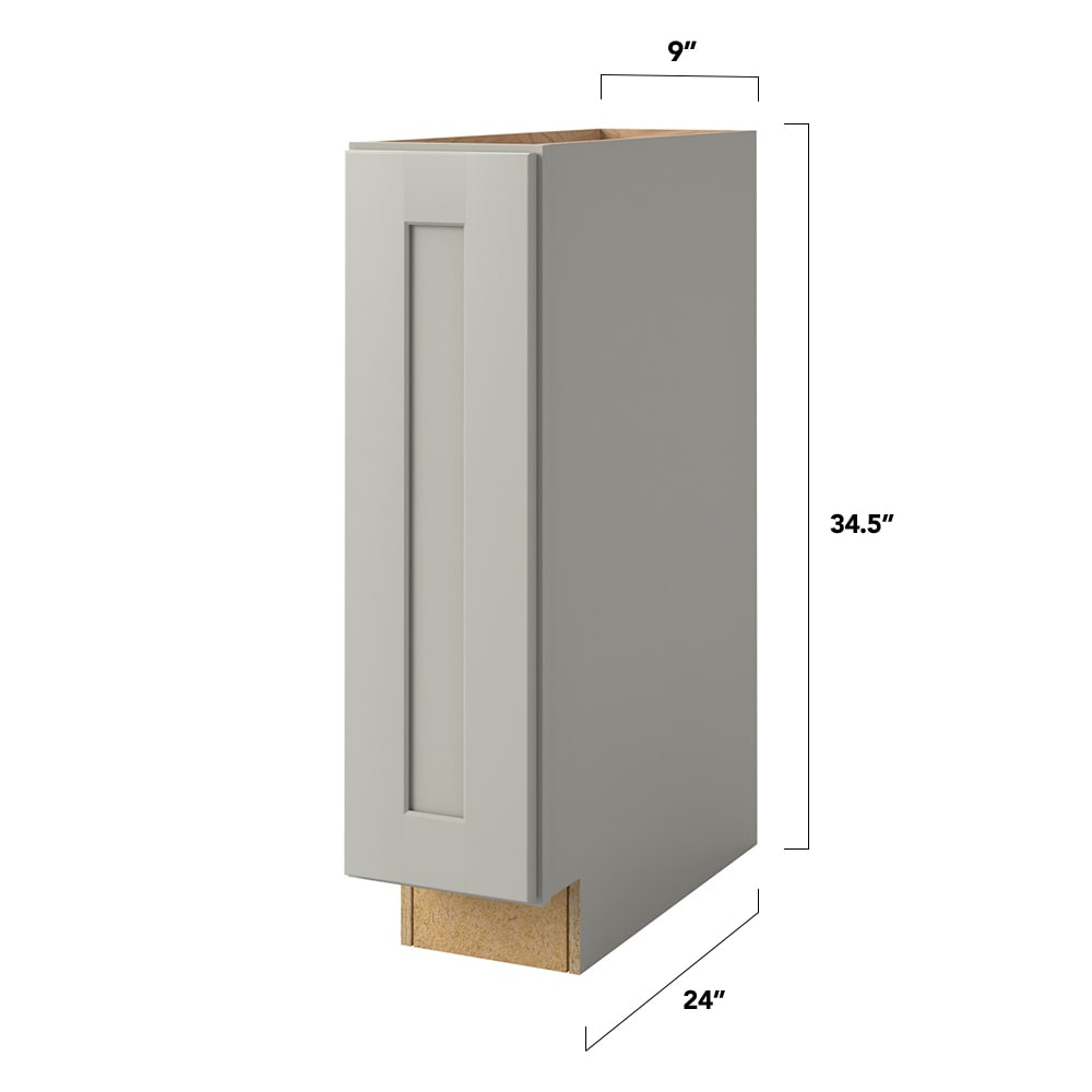 Shenandoah PRO Express Breckenridge 9-in W x 34.5-in H x 24-in D Stone Base Fully Assembled Plywood Cabinet (Recessed Panel Shaker Door Style)