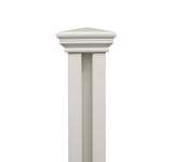 Zippity Outdoor Products Zippity 3-ft H x 4-ft W White Vinyl Square-top Fence Post No Dig (Unassembled)